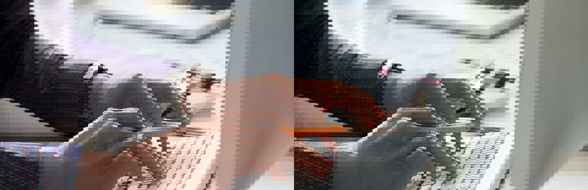 Typing On Keyboard